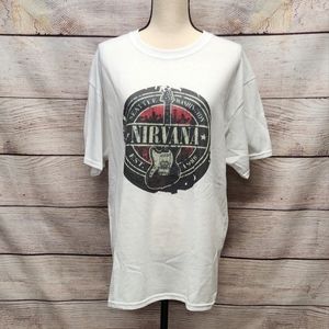NEW!!! Women's NIRVANA white Tshirt